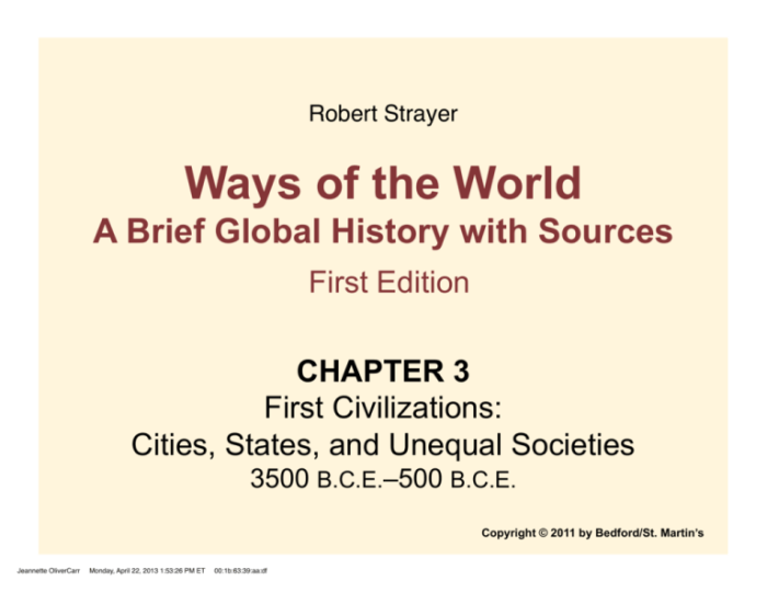 Robert strayer ways of the world