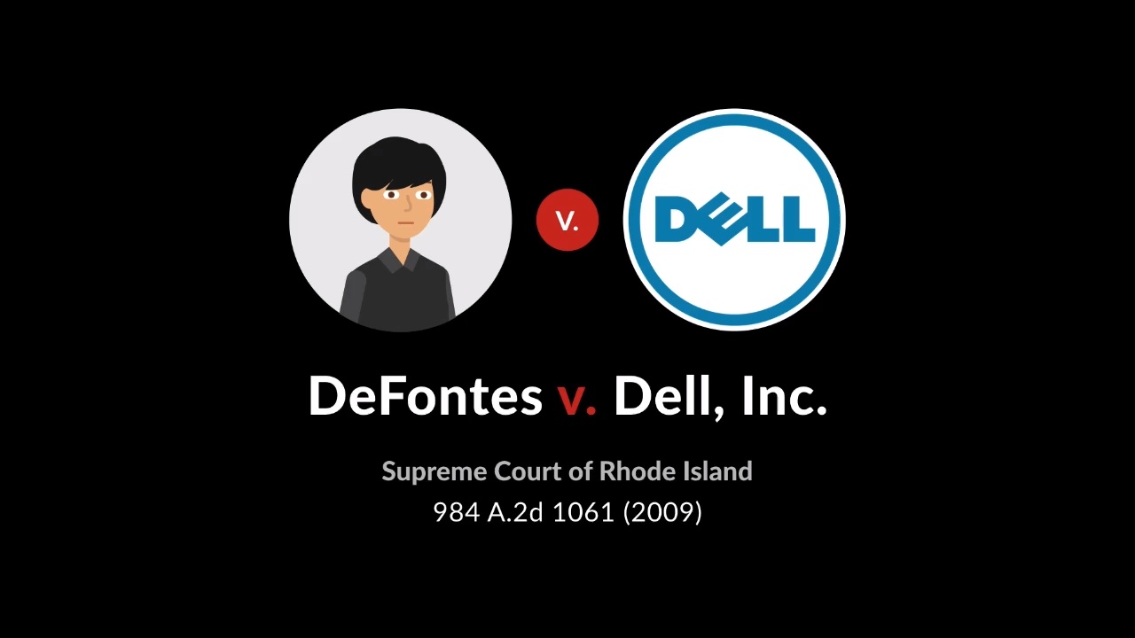 Defontes v dell case brief